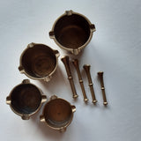 4 Messingmörser Nr. 84