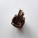 4 Messingmörser Nr. 84