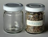 Schraubgläser mit weissem Deckel 60 und 100 ml