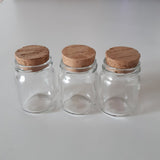 Schraubgläser mit weissem Deckel 60 und 100 ml