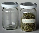 Schraubgläser mit weissem Deckel 60 und 100 ml